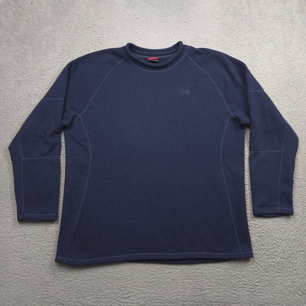The North Face ANVX Men XXL Crewneck Fleece Pullover Sweatshirt Navy Blue